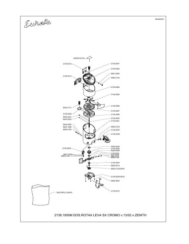 Pièces détachées EUREKA ZENITH DOSATORE SX 