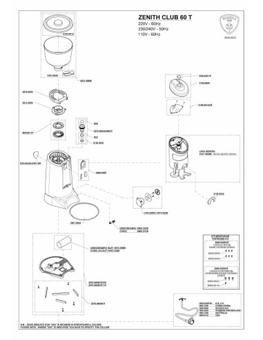 Pièces détachées EUREKA ZENITH-CLUB-60-T (202203-) Annee 202203- 