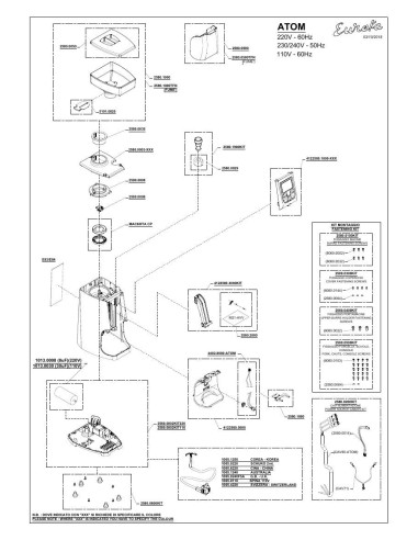 Pièces détachées EUREKA ATOM 60 