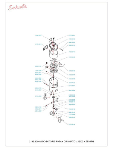 Pièces détachées EUREKA ZENITH 65 DOSATORE 