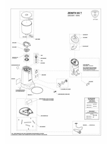 Pièces détachées EUREKA ZENITH-65-T-HS (202011-) Annee 202011- 