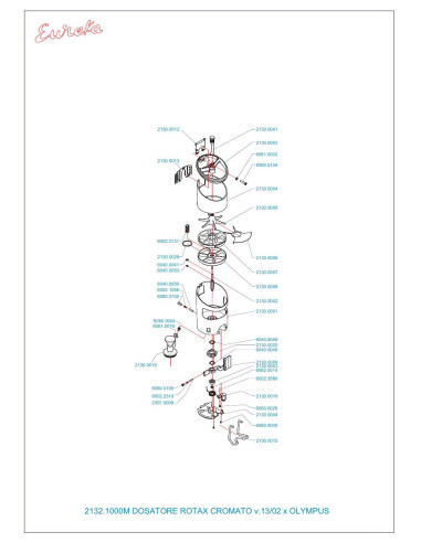 Pièces détachées EUREKA OLYMPUS DOSATORE 