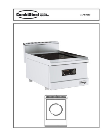 Pièces détachées Base 600 Induction Cuisiniere Electrique 1 Pl. - Combisteel