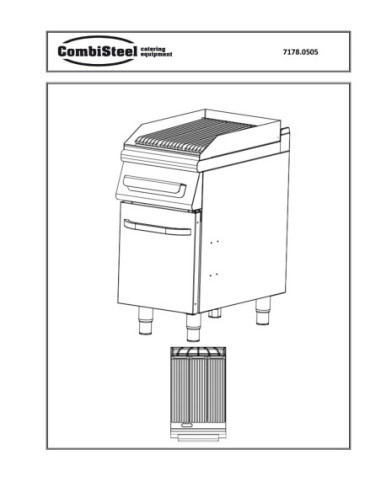 Pièces détachées Base 700 Grill Vapeur À Gaz - Combisteel