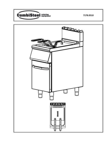 Pièces détachées Base 700 Friteuse A Gaz. 1X15L - Combisteel