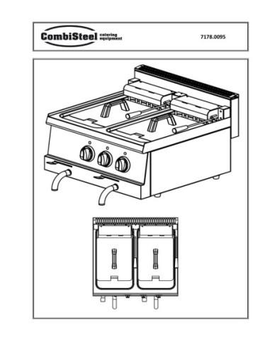 Pièces détachées Base 600 Friteuse A Él. 2X10L - Combisteel