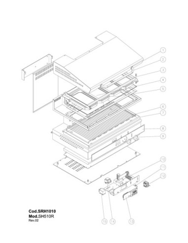 Pièces détachées Giorik Salamandre 735 - Combisteel