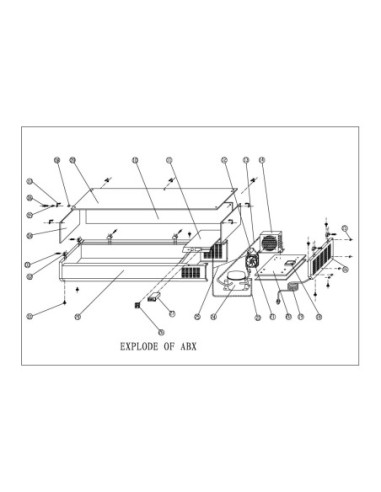 Pièces détachées Puits Réfrigérée 1/3 Gn X 4 - Combisteel