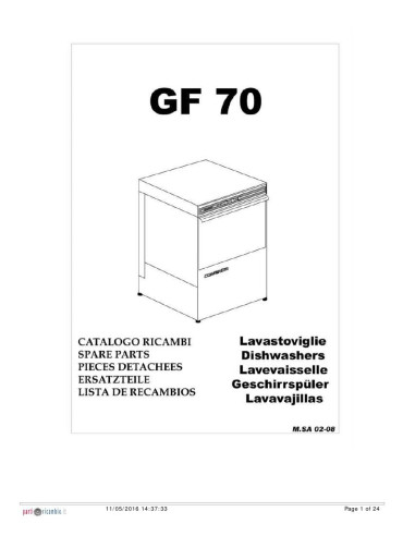 Pièces détachées COMENDA GF70 Annee 2008 