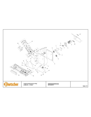 Pièces détachées pour Laminoir FI/42N, 0,37 kW marque Bartsher 