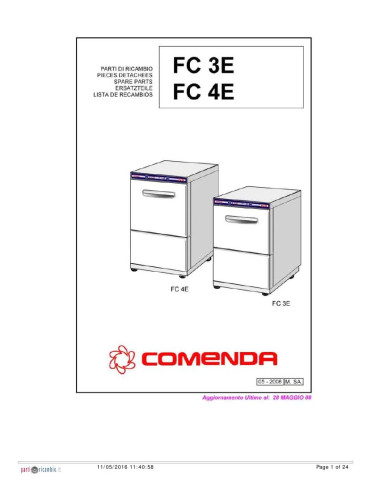 Pièces détachées COMENDA FC3E Annee 2008 