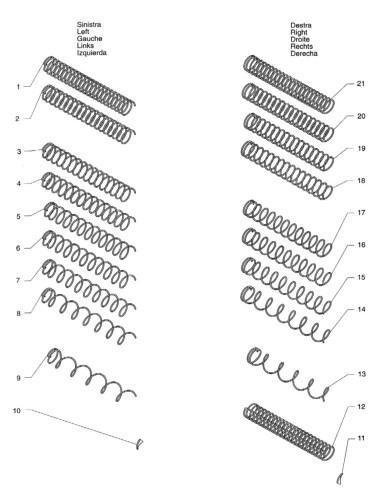 Pièces détachées Fs - Versione 850 - 220 Volt - 50 Hz - Spirals - 6 - C176X00 - Wittenborg 