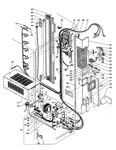 Pièces détachées Fs - Versione 850 - 220 Volt - 50 Hz - Panneau électrique - 4 - C176X00 - Wittenborg 