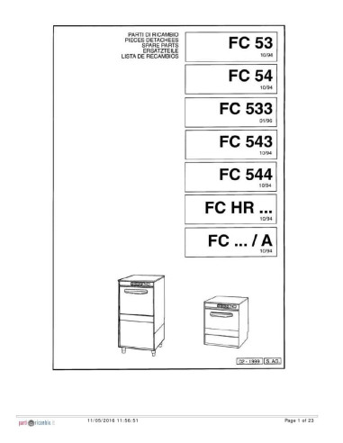 Pièces détachées COMENDA FCHRT Annee 1999 