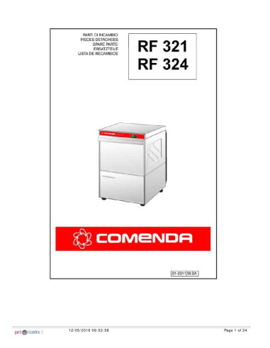 Pièces détachées COMENDA RF324 Annee 2011 