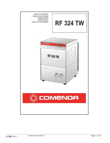 Pièces détachées COMENDA RF324TW Annee 2014 