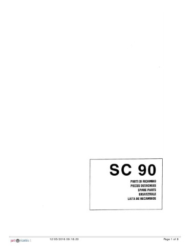 Pièces détachées COMENDA SC90 Annee 1998 