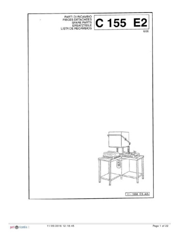 Pièces détachées COMENDA C155E2 Annee 1998 