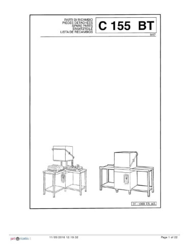 Pièces détachées COMENDA C155RCD Annee 1999 