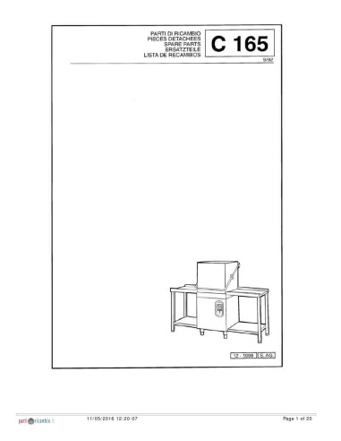 Pièces détachées COMENDA C165 Annee 1998 