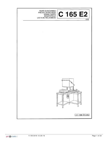 Pièces détachées COMENDA C165E2 Annee 1998 