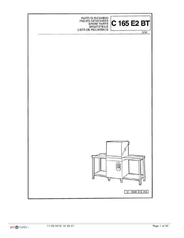 Pièces détachées COMENDA C165E2RCD Annee 1998 