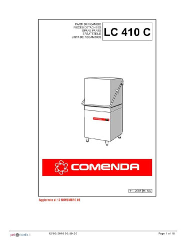 Pièces détachées COMENDA LC410C Annee 2008 