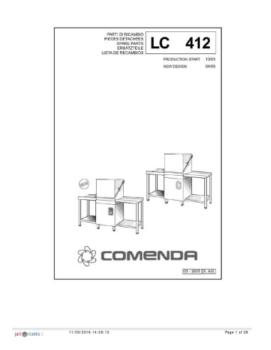 Pièces détachées COMENDA LC412 Annee 2005 