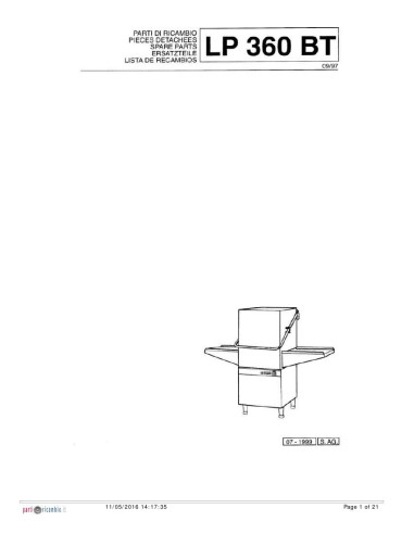 Pièces détachées COMENDA LP360RCD Annee 1999 