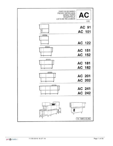 Pièces détachées COMENDA AC101 Annee 1998 