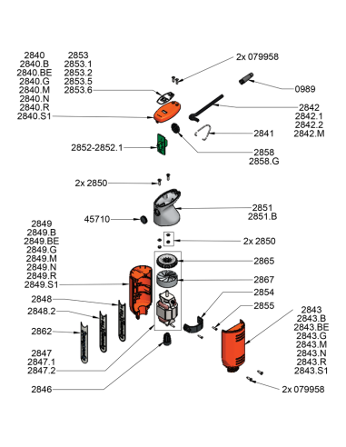 Pièces détachées pour Bm Dynamix 190 220-240V 50-60Hz - Référence AC514 - Dynamic 