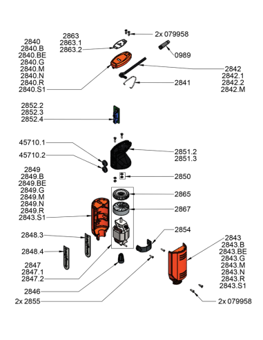 Pièces détachées pour Bm Dynamix V2 - 160 - Référence AC575 - Dynamic 