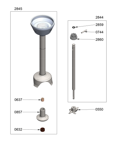 Pièces détachées pour M 160 Couteau E - Référence AC520 - Dynamic 