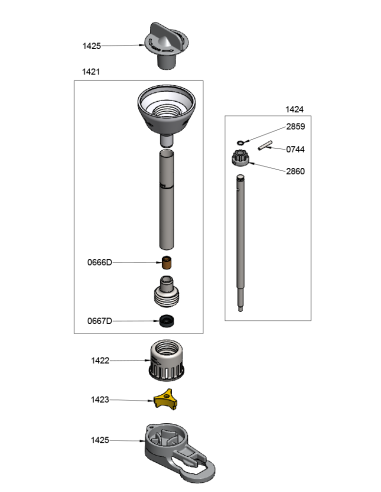 Pièces détachées pour Pied Blender Dynamix - Référence AC560 - Dynamic 