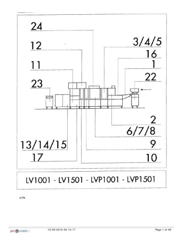 Pièces détachées COMENDA LVP1001 Annee 1996 