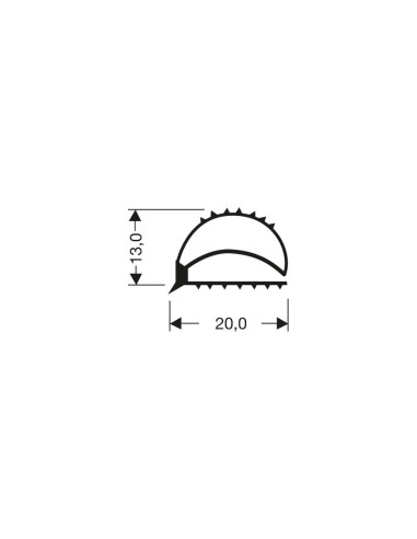 Profil plat pvc JPF-0181 - Linum 