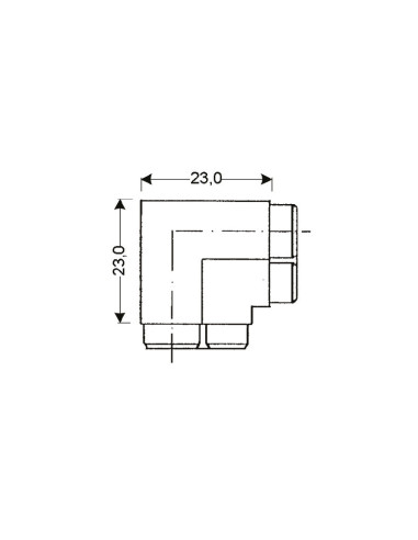 Coin pour jpc-112 noir 23 x 23 mm JPC-1129 - Linum 