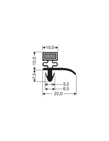 Joint magnetique - 2440mm/lng avec aimant m15 JPC-1620 - Linum 