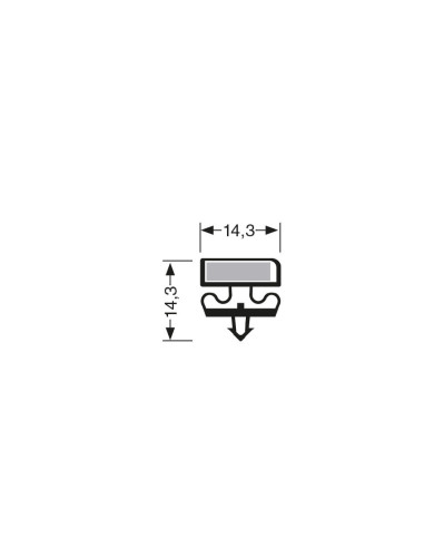 Joint magnetique - 2440mm/lng avec aimant m25 JPC-1680 - Linum 