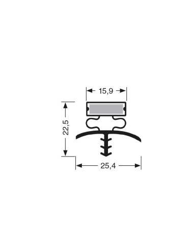 Joint magnetique - 2440mm/lng avec aimant m71 JPC-1800 - Linum 