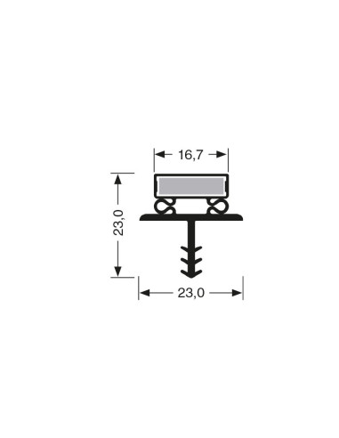 Joint magnetique - 2440mm/lng avec aimant m71 JPC-1820 - Linum 