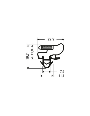 Joint magnetique - 2550mm/lng JPC-1950 - Linum 