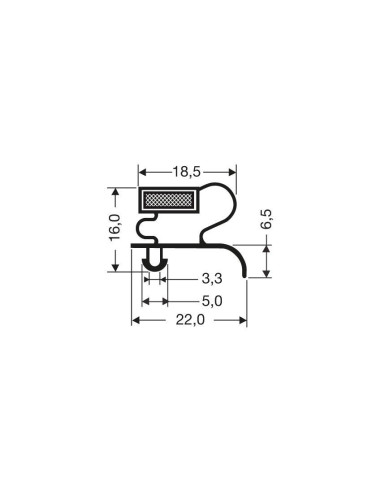 Joint a clipser 2500mm/lng JPC-1970 - Linum 