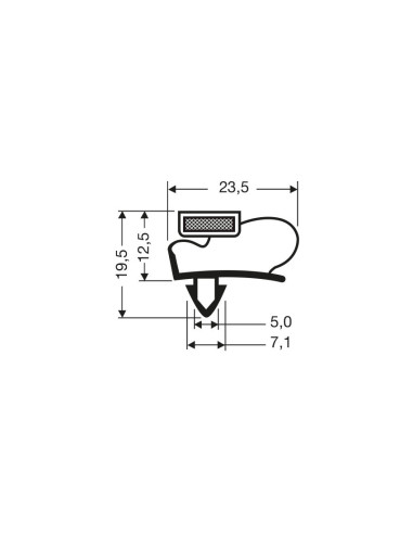 Joint magnetique - 2550mm/lng JPC-2100 - Linum 