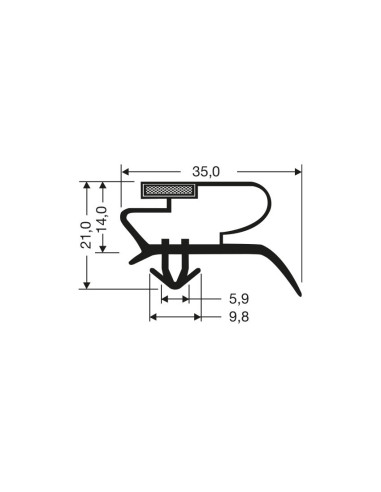 Joint magnetique - 2550mm/lng JPC-2220 - Linum 