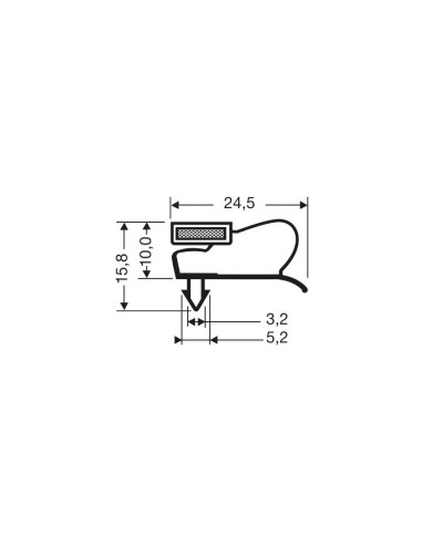 Joint magnetique - 2550mm/lng JPC-2180 - Linum 