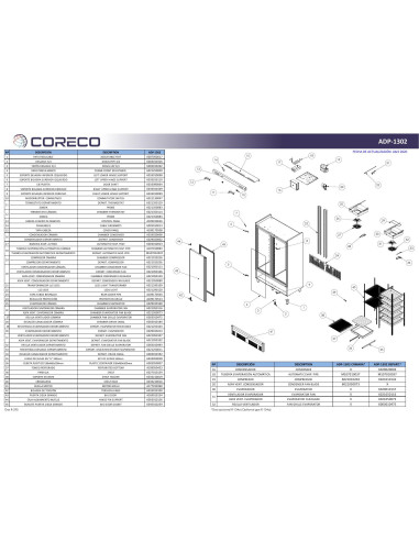 Pièces détachées CORECO ADP-1302 Annee 202004- 