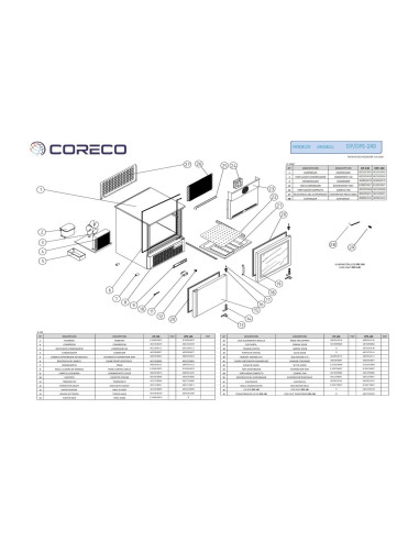 Pièces détachées CORECO DP-140 (2020) Annee 202003- 