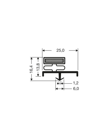 Joint magnetique - 2550mm/lng JPC-3110 - Linum 