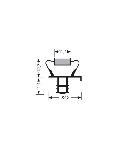 Joint magnetique - 2440mm/lng avec aimant m25 JPC-1810 - Linum 